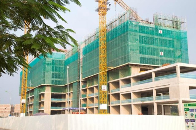 Dự &aacute;n Anland Lakeview đang thi c&ocirc;ng đến tầng thứ 8