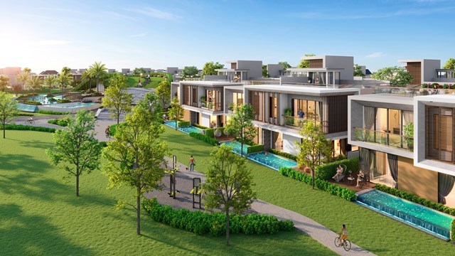 Bi&ecirc;̣t thự golf PGA với t&acirc;̀m nhìn tuy&ecirc;̣t đẹp li&ecirc;̀n k&ecirc;̀ s&acirc;n golf đẳng c&acirc;́p đã chinh phục Hoa h&acirc;̣u Ngọc Di&ecirc;̃m. (Ảnh ph&ocirc;́i cảnh)&nbsp;&nbsp;