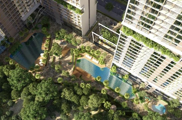 Phối cảnh một g&oacute;c dự &aacute;n Anland Lakeview&nbsp;