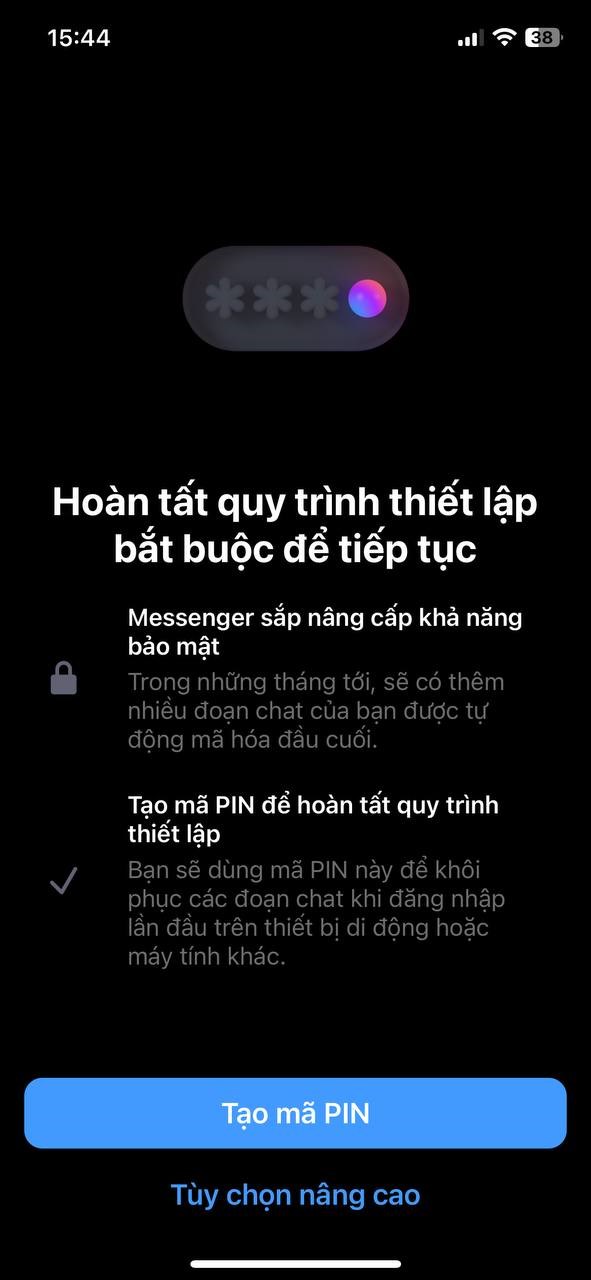Messenger ch&#237;nh thức được Facebook tăng bảo mật, phải c&#243; m&#227; pin mới v&#224;o xem được tin nhắn! - Ảnh 1