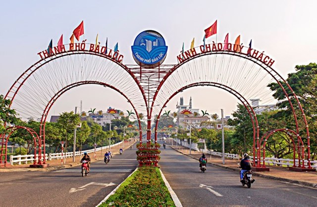 Một g&oacute;c TP.Bảo Lộc. Ảnh: Internet