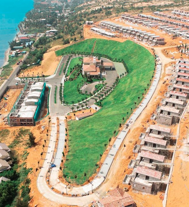 Sảnh đ&oacute;n kh&aacute;ch (khu Welcome Center) rộng khoảng 3hecta đ&atilde; ho&agrave;n thiện v&agrave; đ&oacute;n kh&aacute;ch tham quan từ th&aacute;ng 9/2020.