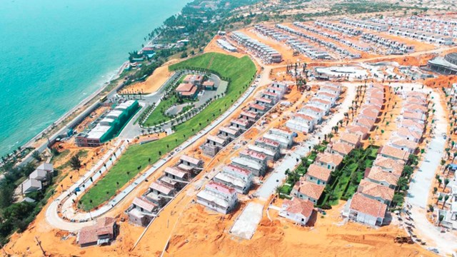 To&agrave;n khu dự &aacute;n NovaHills Mui Ne Resort &amp; Villas đ&atilde; ho&agrave;n th&agrave;nh 100% x&acirc;y dựng phần th&ocirc;.