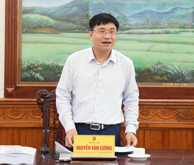 TS Nguyễn Văn Cương, Viện trưởng Viện chiến lược v&agrave; Khoa học ph&aacute;p l&yacute;.