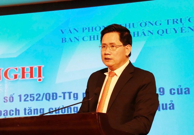 Vụ trưởng Vụ Hợp t&aacute;c quốc tế, Bộ Tư ph&aacute;p Nguyễn Hữu Huy&ecirc;n ph&aacute;t biểu khai mạc. &nbsp;