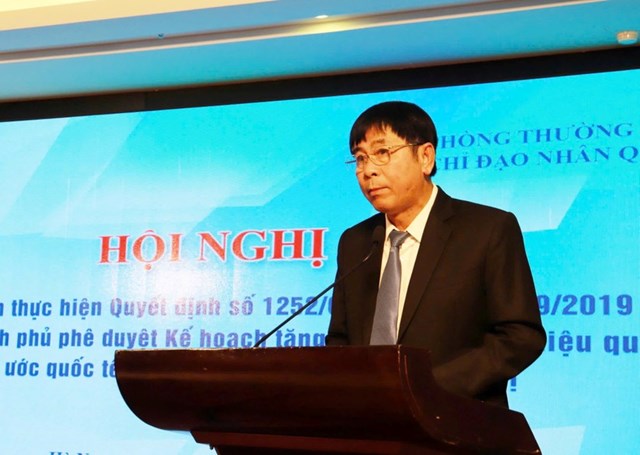 Ph&oacute; Ch&aacute;nh Văn ph&ograve;ng thường trực Ban chỉ đạo Nh&acirc;n quyền của Ch&iacute;nh phủ, Thiếu tướng Nguyễn Văn Kỷ ph&aacute;t biểu khai mạc.