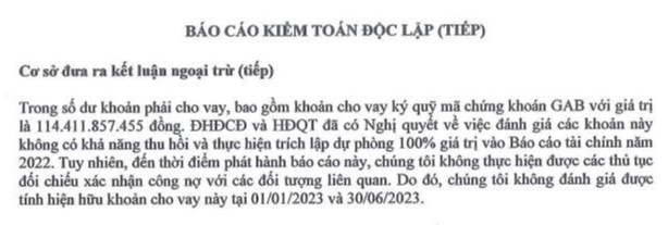 Kiểm to&#225;n chỉ ra loạt &#253; kiến ngoại trừ v&#224; điểm nhấn mạnh trong b&#225;o c&#225;o so&#225;t x&#233;t b&#225;n ni&#234;n 2023 của C&#244;ng ty chứng kho&#225;n BOS (ART) - Ảnh 2