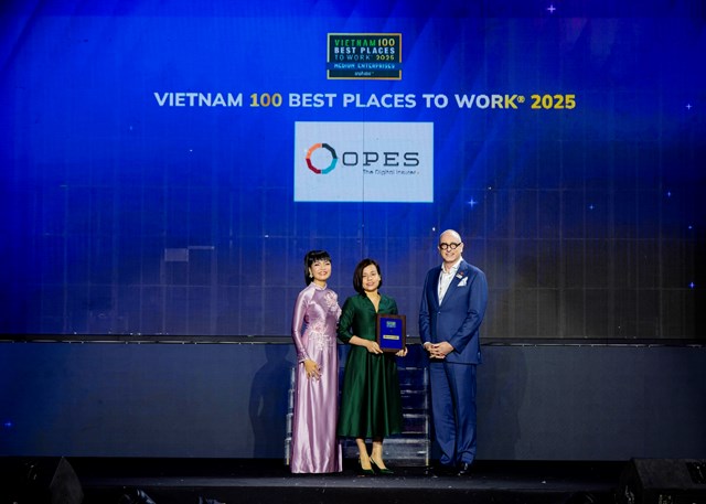 OPES giữ vị tr&iacute; Top 5 Nơi l&agrave;m việc tốt nhất trong nh&oacute;m ng&agrave;nh bảo hiểm &nbsp;