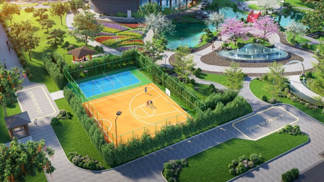 Cư d&acirc;n sẽ trải nghiệm m&ocirc;i trường sống tr&agrave;n đầy năng lượng với hệ sống s&acirc;n thể thao ngay trong nội khu. &nbsp;