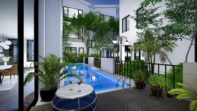 Bể bơi l&agrave; nơi nghỉ ngơi l&yacute; tưởng mỗi ng&agrave;y.&nbsp;