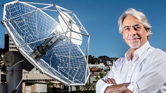 GS. Aldo Steinfeld, một trong những chuy&ecirc;n gia h&agrave;ng đầu về năng lượng t&aacute;i tạo, l&agrave; diễn giả tại chuỗi tọa đ&agrave;m &ldquo;Khoa học v&igrave; Cuộc sống&rdquo; do VinFuture tổ chức. Ảnh: energeia. &nbsp;