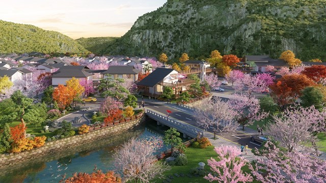 Phối cảnh khu biệt thự Sun Onsen Village - Limited Edititon do Sun Group kiến tạo &nbsp;
