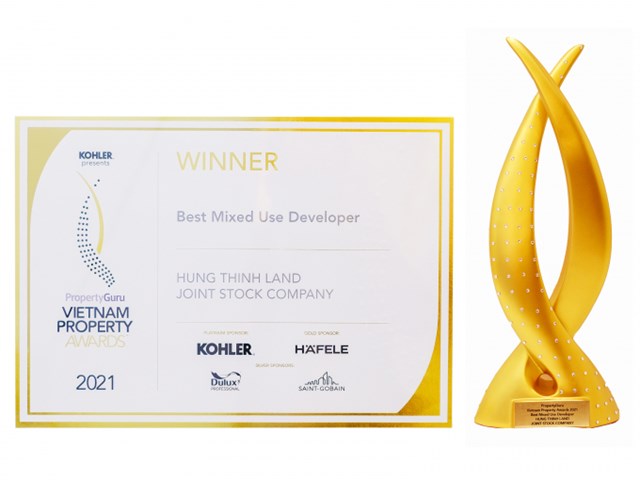 Hưng Thịnh Land lập c&#250; đ&#250;p trong đ&#234;m trao giải PropertyGuru Vietnam Property Awards 2021 - Ảnh 3