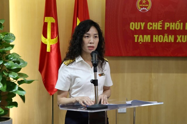 B&agrave; Nguyễn Thị Thu, Trưởng Ban Nghiệp vụ Thuế (Cục Thuế).