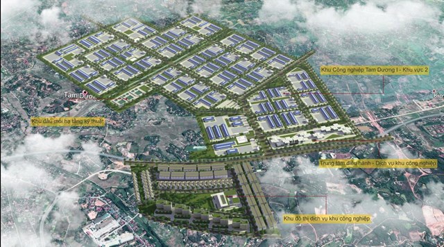 Phối cảnh dự &aacute;n Khu c&ocirc;ng nghiệp Tam Dương. Nguồn: Internet