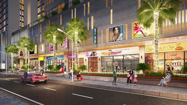 Shophouse khối đế l&agrave; trung t&acirc;m mua sắm của cư d&acirc;n tại dự &aacute;n