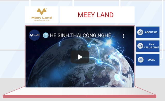 Gian h&agrave;ng Hệ sinh th&aacute;i C&ocirc;ng nghệ Bất động sản Meey Land tại DX Day Summit 2021