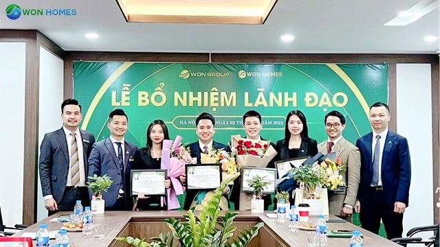 Won Homes bổ nhiệm các lãnh đạo cấp cao, cấp trung, tiếp tục hoàn thiện cơ cấu tổ chức