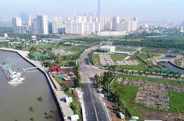Dự &aacute;n Waterbay từng được chủ đầu tư xin giải cứu hồi đầu năm nay. Ảnh: L&ecirc; Qu&acirc;n