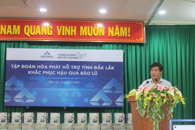 &Ocirc;ng Nguyễn Thi&ecirc;n Văn, Ph&oacute; Chủ tịch UBND tỉnh Đắk Lắk ph&aacute;t biểu tại chương tr&igrave;nh &nbsp;