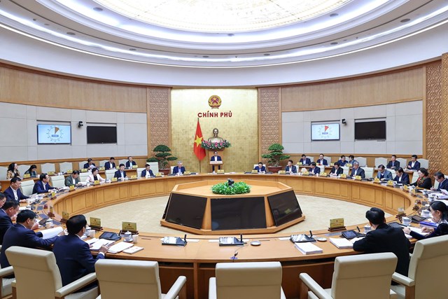 Phi&ecirc;n họp Ch&iacute;nh phủ thường kỳ th&aacute;ng 11/2025 diễn ra s&aacute;ng 6/12 - Ảnh: VGP/Nhật Bắc