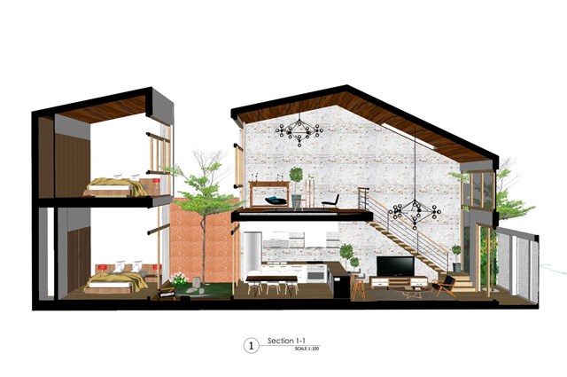 Đất d&#224;i 20 m được cắt đ&#244;i l&#224;m ph&#242;ng ngủ biệt lập th&#234;m khu vườn ‘sang chảnh’ - Ảnh 7