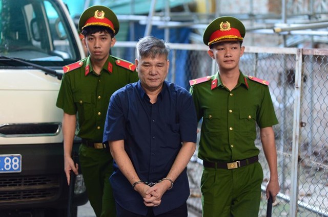 Dương Thanh Cường tại phi&ecirc;n t&ograve;a sơ thẩm. Ảnh: T&acirc;n Ch&acirc;u