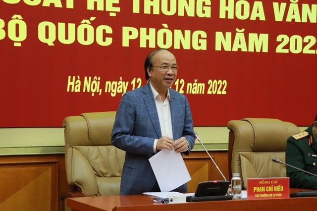 Thứ trưởng Bộ Tư ph&aacute;p Phan Ch&iacute; Hiếu
