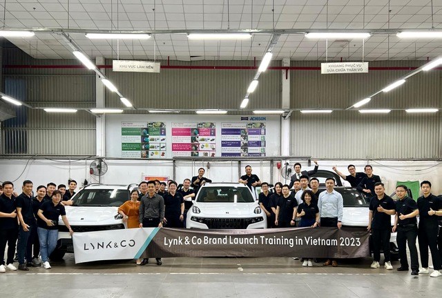 Lynk &amp; Co 01, 05 v&agrave; 09 tại buổi đ&agrave;o tạo sản phẩm tại Việt Nam. &nbsp;