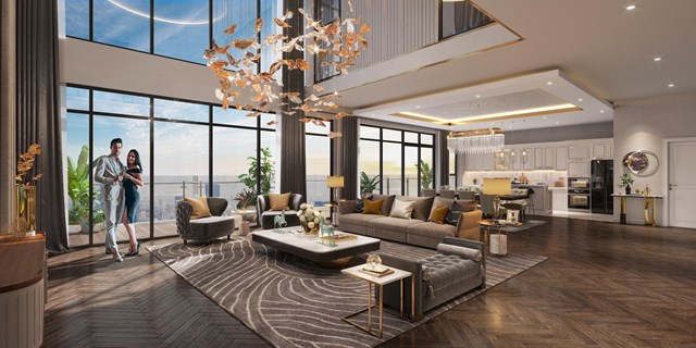 Một gợi &yacute; thiết kế căn hộ Penthouse cho kh&aacute;ch h&agrave;ng dự &aacute;n The Matrix One