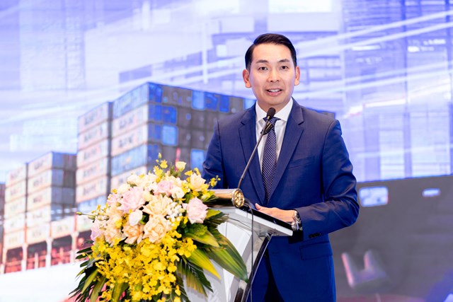 Tiến sĩ Yap Kwong Weng, CEO Việt Nam SuperPortTM ph&aacute;t biểu tại Lễ k&yacute; kết Hợp t&aacute;c Chiến lược