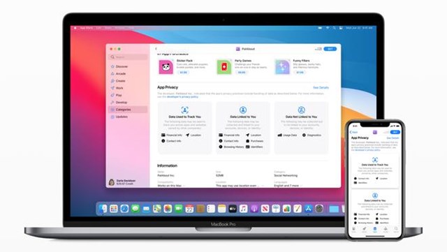 T&iacute;nh năng mới tr&ecirc;n App Store sẽ hiển thị c&aacute;c th&ocirc;ng tin được ứng dụng thu thập. Ảnh:&nbsp;Apple.