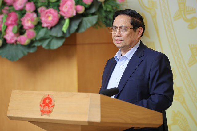 Thủ tướng nhấn mạnh những kết quả nổi bật sau gần 8 th&aacute;ng triển khai Nghị quyết 68 - Ảnh: VGP/Nhật Bắc