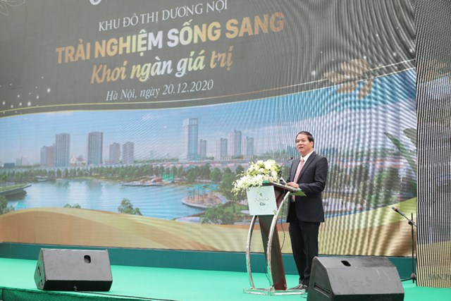 &Ocirc;ng Vũ Xu&acirc;n Thiện &ndash; Gi&aacute;m đốc Đầu tư X&acirc;y dựng ph&aacute;t biểu tại sự kiện