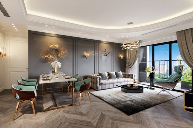 Căn hộ tại The Terra - An Hưng c&oacute; thiết kế hiện đại, chan h&ograve;a nắng gi&oacute;