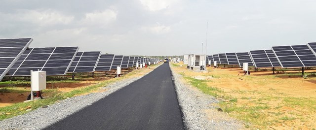 Dự &aacute;n điện mặt trời Hồng Phong 4 - B&igrave;nh Thuận. Ảnh: H&agrave; Đ&ocirc; Group.