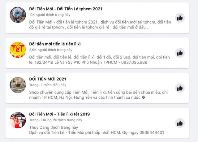 C&aacute;c nh&oacute;m chuy&ecirc;n đổi tiền mới, tiền lẻ tr&ecirc;n mạng x&atilde; hội Facebook với h&agrave;ng ngh&igrave;n th&agrave;nh vi&ecirc;n.