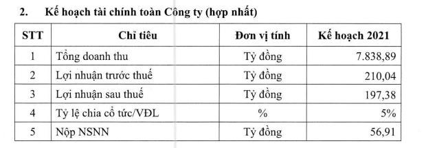 Chỉ ti&ecirc;u t&agrave;i ch&iacute;nh C&ocirc;ng ty Đạm C&agrave; Mau. Nguồn: DCM.