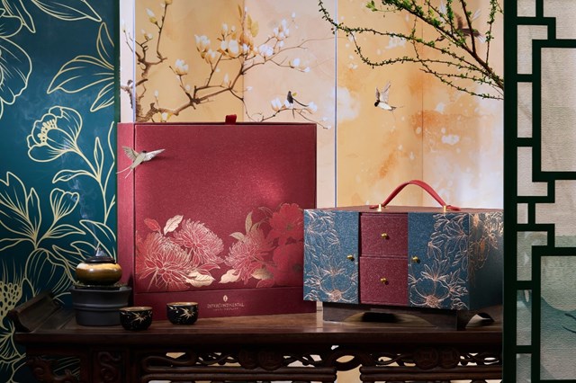 Bộ sưu tập Hộp quà Tết 2026 “An Phúc Khởi Niên” gồm Hộp Tường Hoa và Hộp Kim Cát