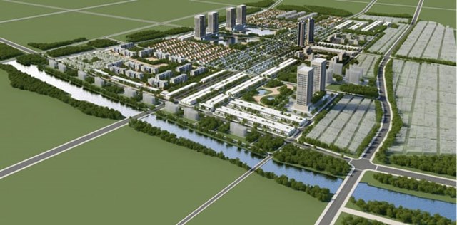 Phối cảnh tổng thể Dự án Khu đô thị Kiến Giang 1, huyện Lệ Thủy.