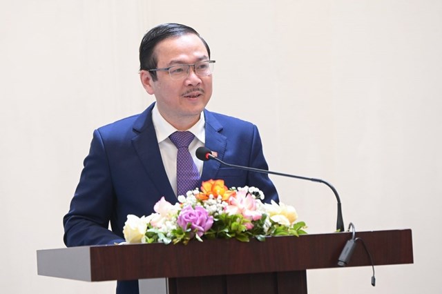 &Ocirc;ng Nguyễn Ngọc Thạch, Tổng bi&ecirc;n tập B&aacute;o N&ocirc;ng nghiệp Việt Nam ph&aacute;t biểu tại họp b&aacute;o.