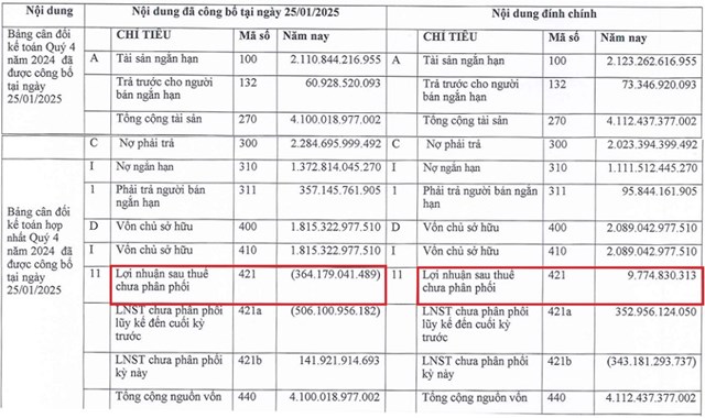 Sau đ&#237;nh ch&#237;nh B&#225;o c&#225;o t&#224;i ch&#237;nh qu&#253; IV, Tập đo&#224;n Đầu tư Thăng Long (TIG)  chuyển từ lỗ sang l&#227;i luỹ kế - Ảnh 1