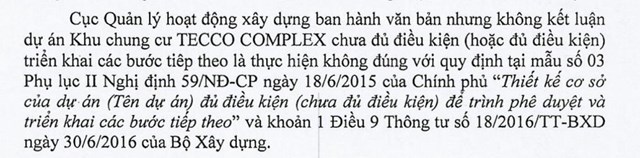 Thanh tra Ch&#237;nh phủ y&#234;u cầu l&#224;m r&#245; tr&#225;ch nhiệm vi phạm trong quản l&#253; quy hoạch tại Chung cư Tecco Complex Th&#225;i Nguy&#234;n - Ảnh 2