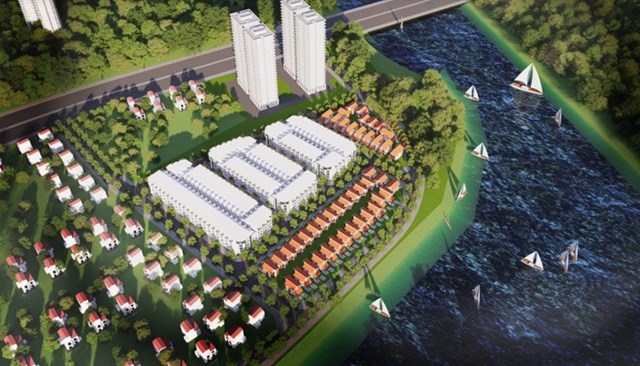 Phối cảnh dự án Chung cư kết hợp dịch vụ Decoimex. 