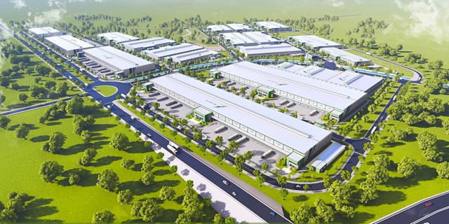 Phối cảnh một khu công nghiệp tại tỉnh Thái Nguyên (Ảnh minh hoạ).