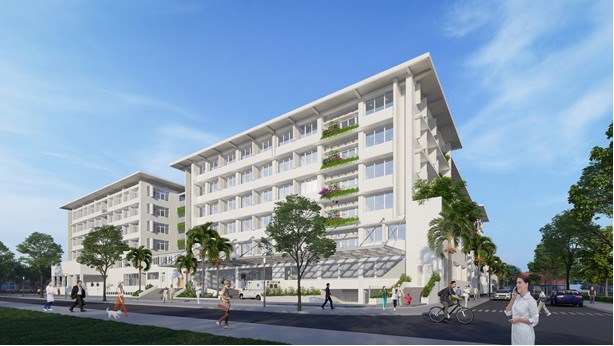 Phối cảnh Bệnh viện Quốc tế Trung ương Huế 2.