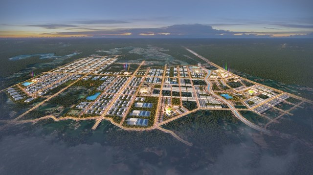 Phối cảnh Khu công nghiệp Phú Bình. Ảnh: KBC