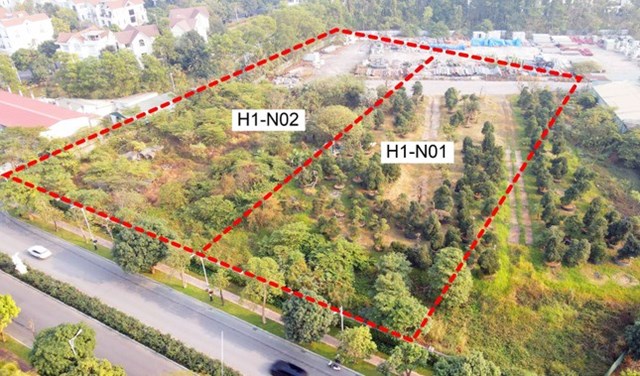 Ô đất H1-NO1 và H1-NO2 tại phường Phúc Lợi.
