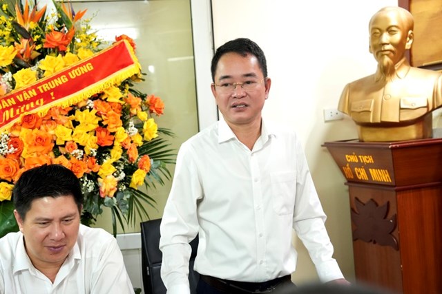 Tổng Bi&ecirc;n tập B&aacute;o Ph&aacute;p luật Việt Nam Vũ Ho&agrave;i Nam ph&aacute;t biểu đ&aacute;p từ.