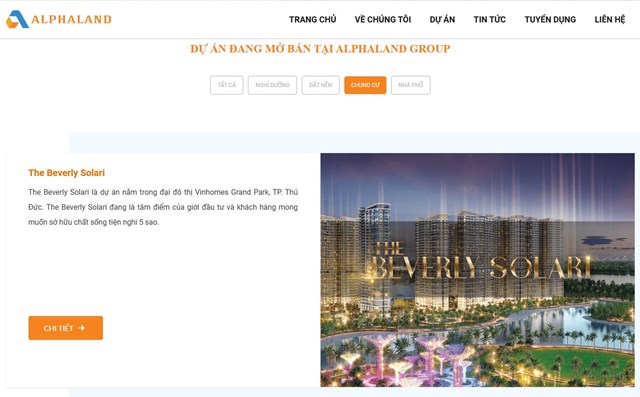 AlphaLand Group giới thiệu hiện đang ph&acirc;n phối nhiều dự &aacute;n bất động sản thuộc c&aacute;c ph&acirc;n kh&uacute;c kh&aacute;c nhau.&nbsp;